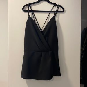 Black dress tank top